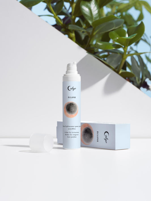 Crème hydratante pour peaux sensibles – Gamme ÉCLIPSE – Calyo Soins Premium