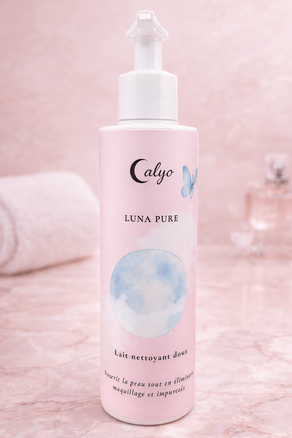 Lait nettoyant doux GAMME LUNA PURE – Calyo Soins Premium